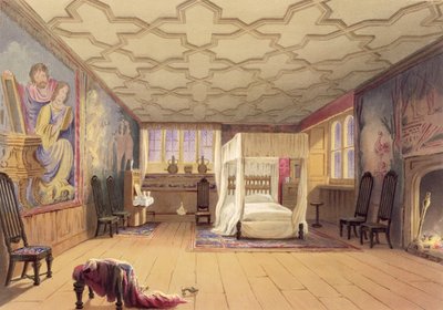 The White Room, Cotehele house, c.1830-40 od English School