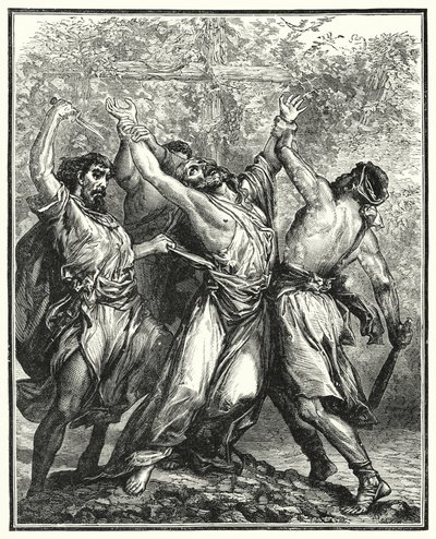 The Wicked Husbandmen (rytina) od English School