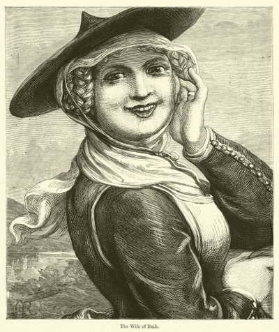 The Wife of Bath (rytina) od English School