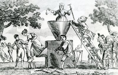 Podivuhodný mlýn, 1805 od English School