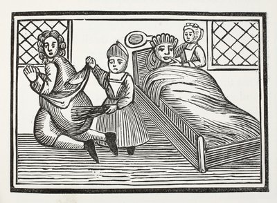 The World Turned Upside Down, ilustrace z Chap-books of the Eighteenth Century od Johna Ashtona, pub. 1882 od English School