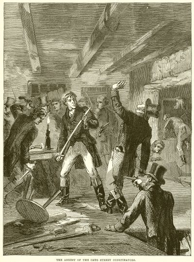 Zatčení Cato Street Conspirators od English School