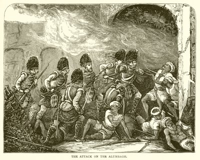 Útok na Alumbagh (1857) od English School