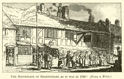 Rodiště Shakespeara, jak tomu bylo v roce 1769 od English School