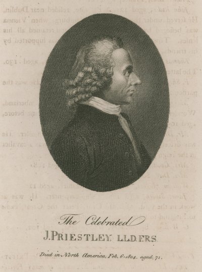 Slavný Joseph Priestley od English School