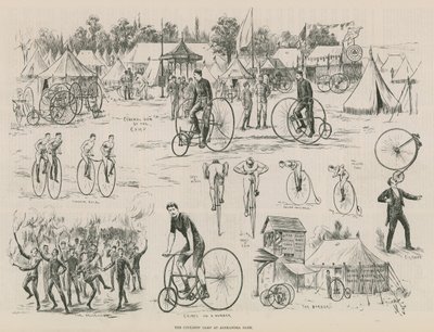 Cyklisté táboří v parku Alexandra od English School