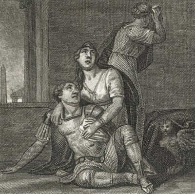 Smrt Marka Antonia (rytina) od English School