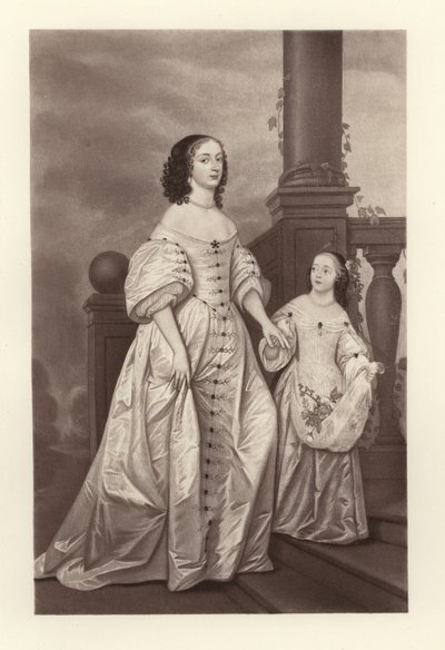 Volitelka Sophia a její dcera Sophia Charlotte královna Pruska od English School