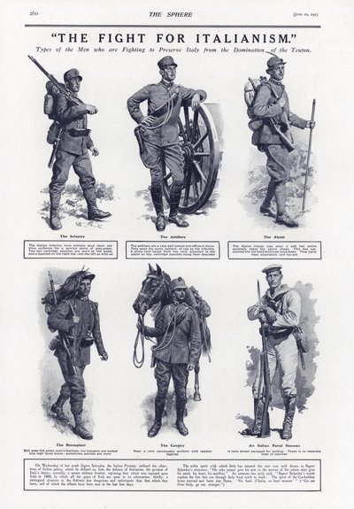 Boj za italismus, první světová válka, 1915 od English School