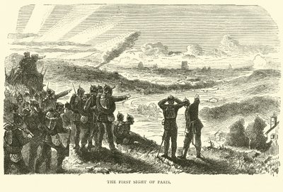 První pohled na Paříž, září 1870 od English School