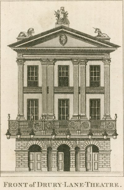 Před Drury Lane Theatre, Londýn od English School