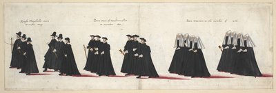Pohřební průvod královny Alžběty I. do Westminsterského opatství, 28. dubna 1603 od English School