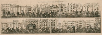 Der Trauerzug des verstorbenen Herzogs von York von English School