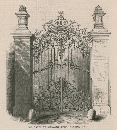 Brány do Holland Park, Kensington od English School