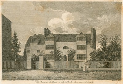 Dům v Parsons Green poblíž Fulhamu v Londýně, když Samuel Richardson napsal Clarissu od English School