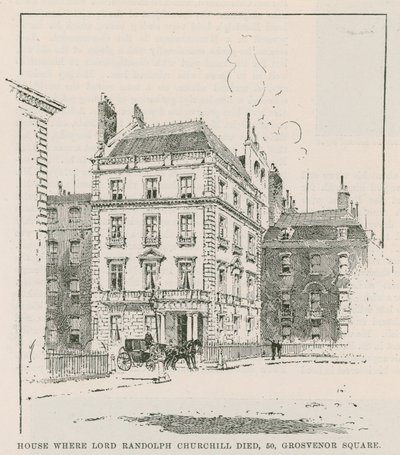 Dům, kde zemřel lord Randolph Churchill od English School