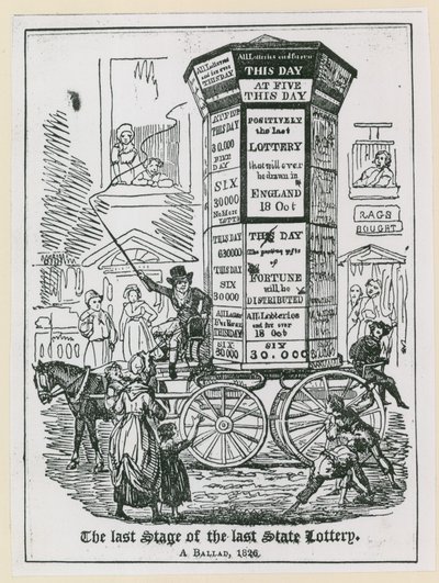 Poslední fáze poslední státní loterie. Balada z roku 1826 od English School