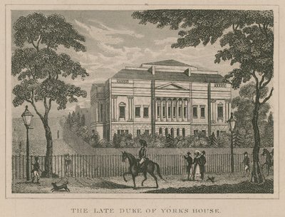 Dům zesnulého vévody z Yorků, Lancaster House, později York House od English School