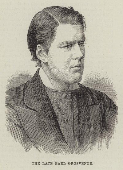 Zesnulý Earl Grosvenor (rytina) od English School