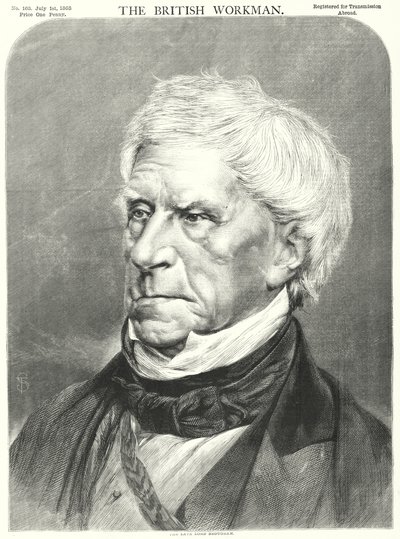 Zesnulý lord Brougham (rytina) od English School