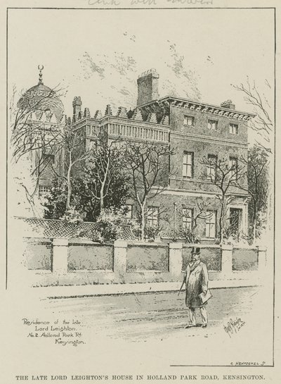 Zesnulý dům lorda Leightonse v Holland Park Road, Kensington, Londýn od English School