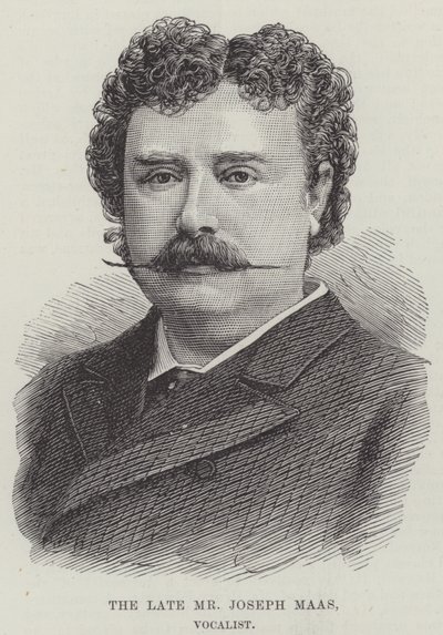 Zesnulý pan Joseph Maas, zpěvák (rytina) od English School