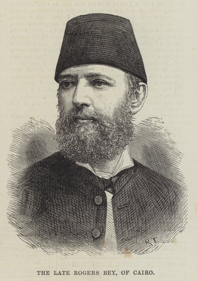 Zesnulý Rogers Bey z Káhiry (rytina) od English School