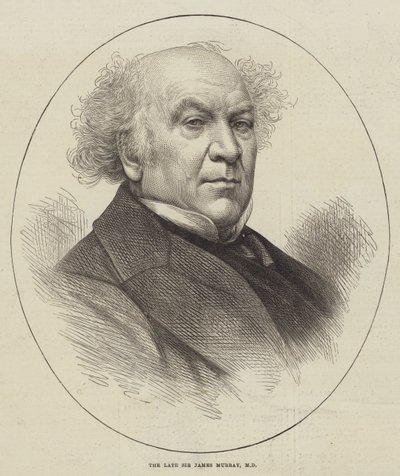 Zesnulý doktor James Murray (rytina) od English School