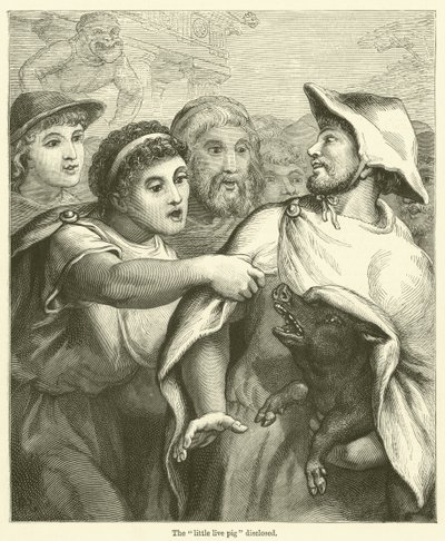 Zveřejněno „malé živé prase“ (rytina) od English School