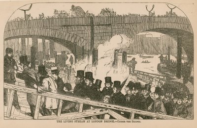 Živý proud na London Bridge od English School