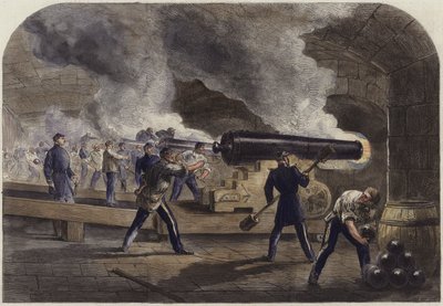 Hlavní baterie ve Fort Sumter od English School