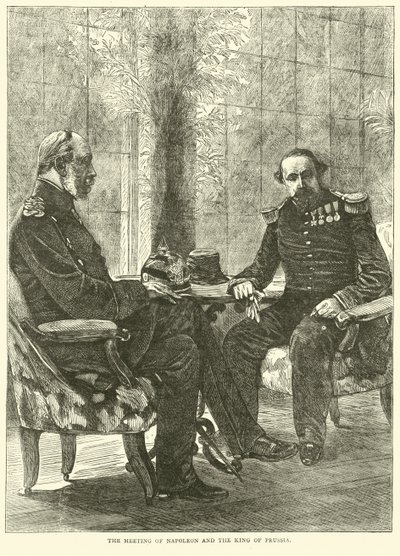 Setkání Napoleona a pruského krále, září 1870 od English School
