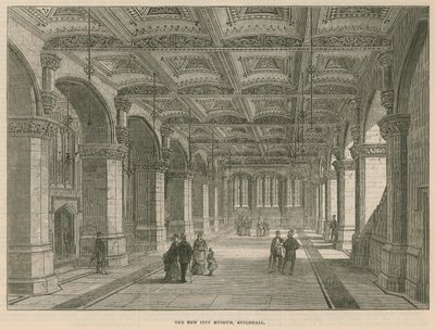 Nové městské muzeum, Guildhall, Londýn od English School