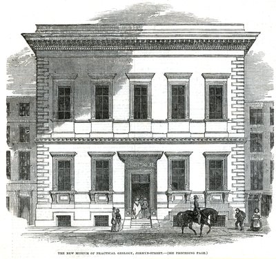Nové muzeum praktické geologie, Jermyn Street, Londýn od English School