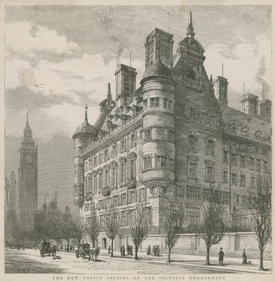 Nové policejní kanceláře na Victoria Embankment od English School