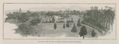 Nový veřejný park v Highgate: celkový pohled na pozemek, Fairseat House, Highgate od English School