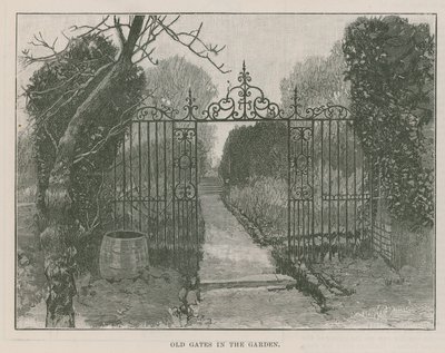 Nový veřejný park v Highgate: staré brány v zahradě od English School