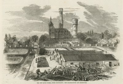 Nová řeka funguje, Stoke Newington: Strojovna a nádrže od English School