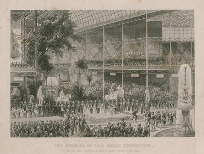 Zahájení Velké výstavy Jejím Nejmilostivějším Veličenstvom, královnou Viktorií, 1. května 1851 od English School