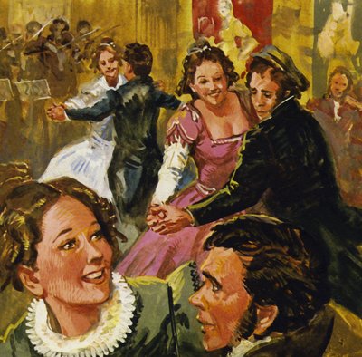 Populárním tancem té doby byl dvoukrokový valčík známý jako Lander od English School