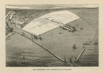 Navrhovaný nový přístav v Boulogne od English School