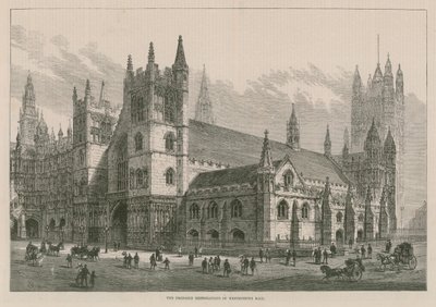 Navrhovaná obnova Westminster Hall od English School