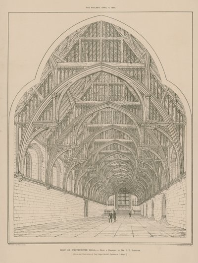 Střecha Westminster Hall od English School