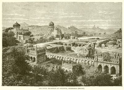 Královská nekropole v Golconda, Hyderabad od English School