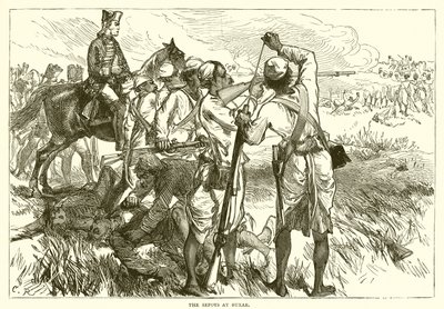 Sepoy v Buxaru od English School