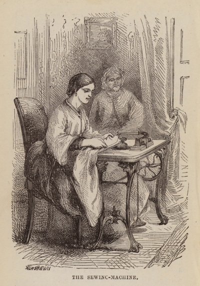 Šicí stroj (gravírování) od English School