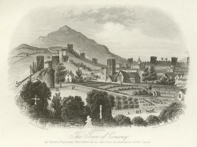 Město Conwy, Severní Wales od English School