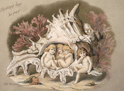 Vodní děti, cca 1880 od English School