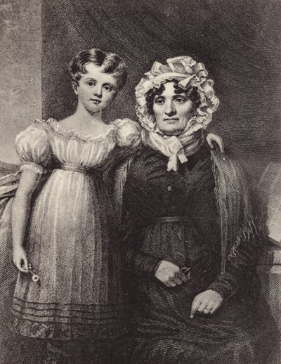 Vdova a vnučka Roberta Burnse od English School