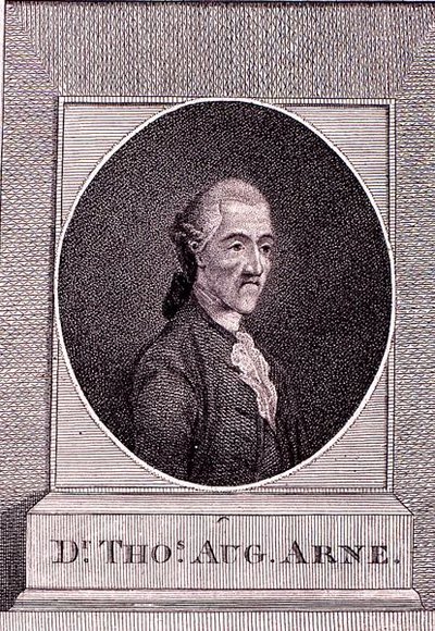 Thomas Augustine Arne (1710-78) von English School